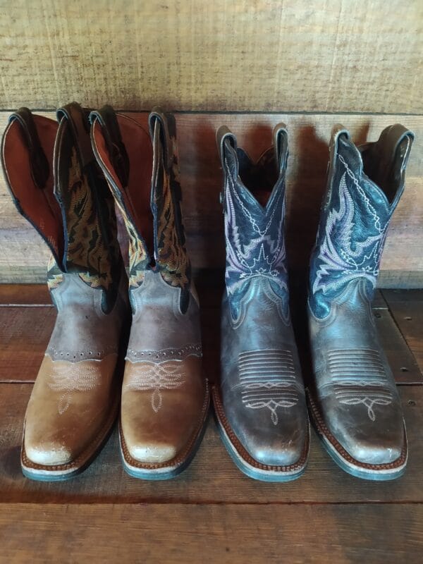 2 Pares de Botas Vaqueras Rio Grande Talla 24.5 para Mujer 2 Pares de Botas Vaqueras Rio Grande Talla 24.5 para Mujer
