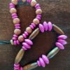 2 Pulseras de Cuentas de Madera Unisex