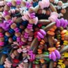 2 Pulseras de Cuentas de Madera Unisex