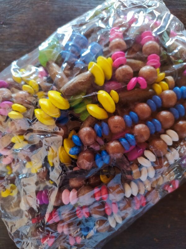 2 Pulseras de Cuentas de Madera Unisex