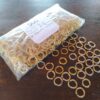 500 Argollas de Acero Doradas 12mm