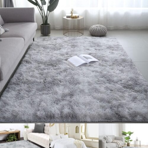 Alfombra de Felpa Ultra Suave Antideslizante de 120x160cm