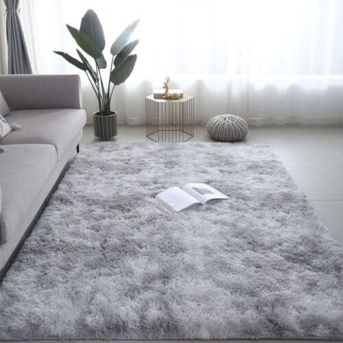 Alfombra de Felpa Ultra Suave Antideslizante de 120x160cm