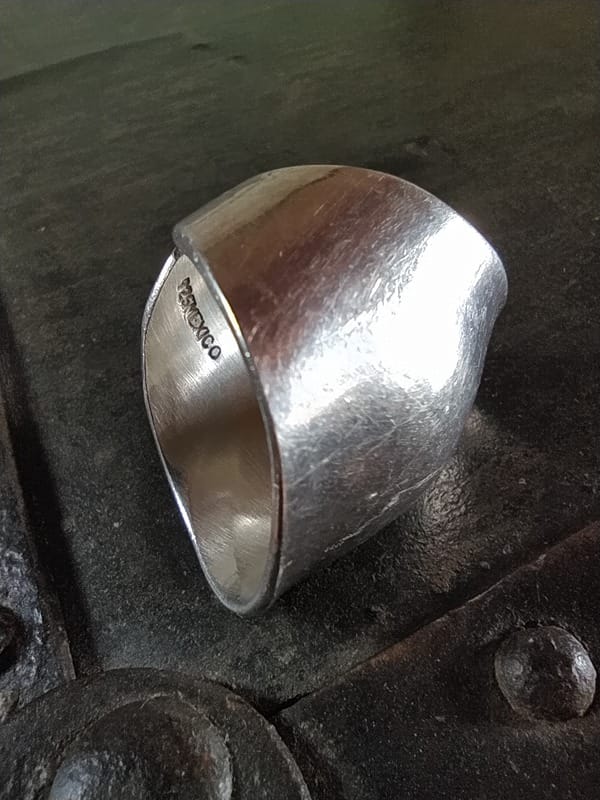 Anillo Ancho Liso de Plata .925 La Plata para Hombre o Mujer (2) Anillo Ancho Liso de Plata .925 La Plata para Hombre o Mujer