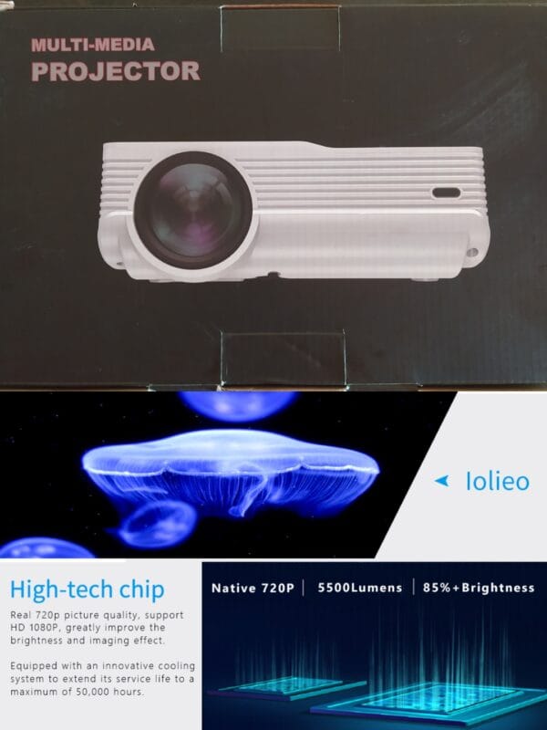Mini Proyector Portátil Multimedia Iolieo Full HD 1080P