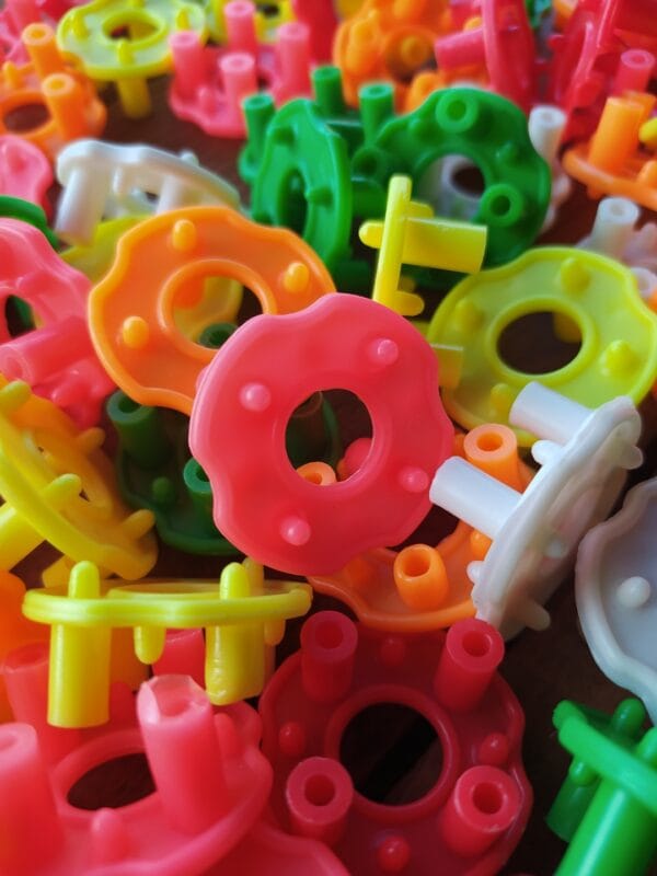Paquete de 72 Bloques de Construcción para Niños (2) 72 Piezas Bloques de Construcción de Colores para Niños