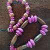 Par de Pulseras de Cuentas de Madera Unitalla Unisex