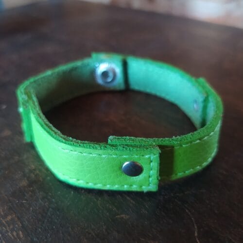 Pulsera Artesanal de Cuero Sintético Unitalla Unisex
