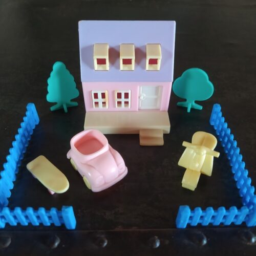 Set de Casa de Juguete con Accesorios Miniatura Vintage
