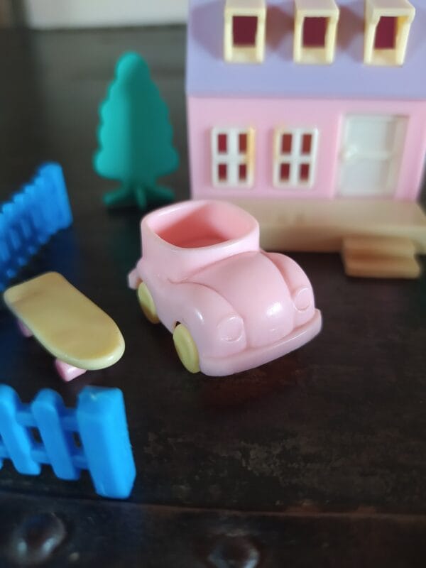 Set de Casa de Juguete Retro con Accesorios Miniatura