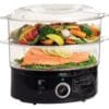 Vaporera de Alimentos Bella Eléctrica 2 Niveles Apilables
