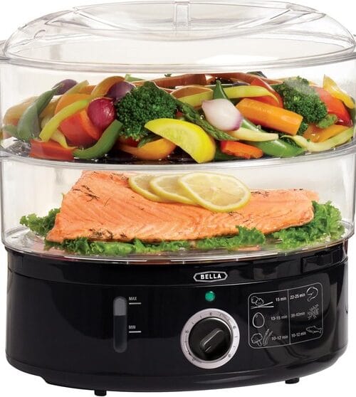 Vaporera de Alimentos Bella Eléctrica 2 Niveles Apilables (1) Vaporera de Alimentos Bella Eléctrica 2 Niveles Apilables