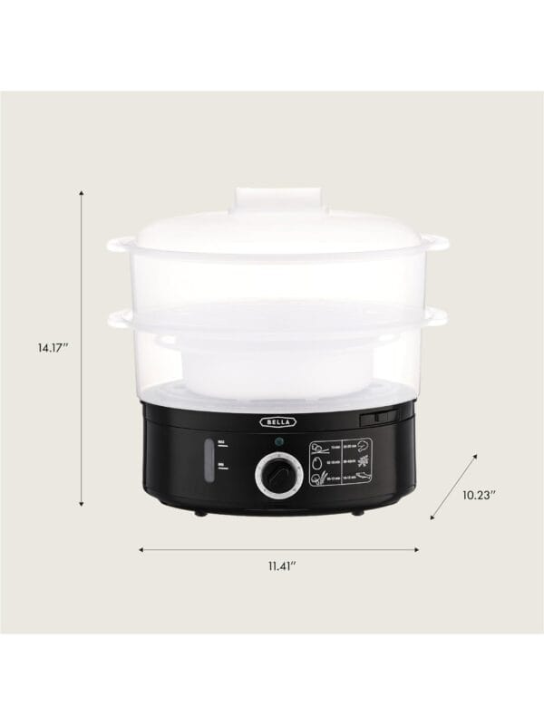 Vaporera de Alimentos Bella Eléctrica Apilable 2 Niveles