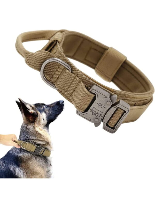 bambimo – 17 Collar Táctico Resistente para Perros Grandes