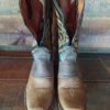 Botas Vaqueras Rio Grande Naranja Talla 24.5 para Mujer