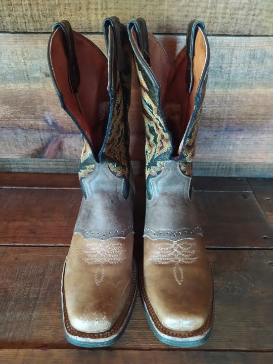 caballodomestico – 31 Botas Vaqueras Rio Grande Naranja Talla 24.5 para Mujer