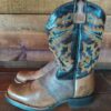 Botas Vaqueras Rio Grande Naranja Talla 24.5 para Mujer