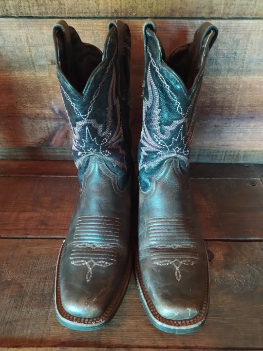caballodomestico – 38 Botas Vaqueras Rio Grande Morado Talla 24.5 para Mujer