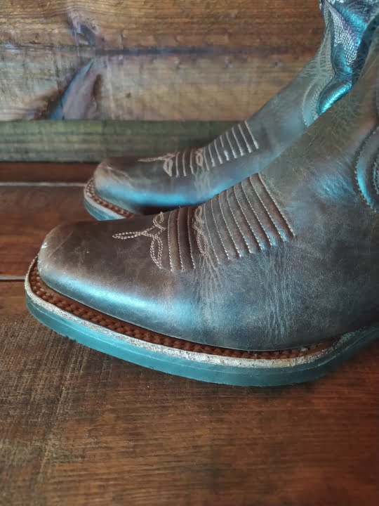 caballodomestico – 40 Botas Vaqueras Rio Grande Morado Talla 24.5 para Mujer