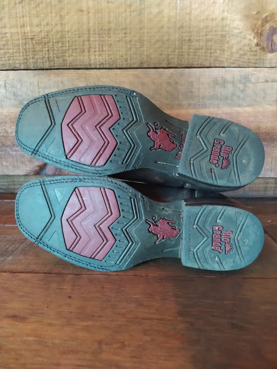 caballodomestico – 44 Botas Vaqueras Rio Grande Morado Talla 24.5 para Mujer