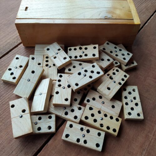 Dominó de Madera Artesanal 28 Fichas