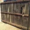 Portón Rústico de Madera con Estructura de Fierro para Rancho
