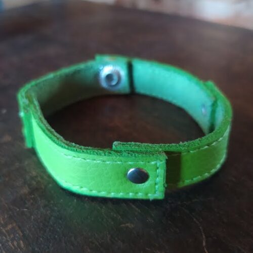 Pulsera Artesanal de Cuero Sintético Unitalla Unisex