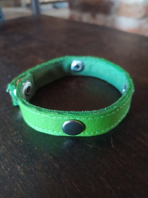 Pulsera Artesanal de Cuero Sintético Unitalla Unisex