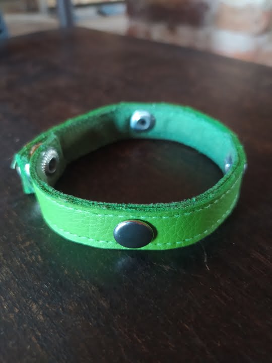harleblue – 17 Pulsera Artesanal de Cuero Sintético Unitalla Unisex