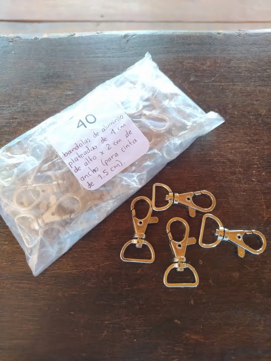 harleblue – 52 Paquete de 40 Bandolas Plateadas para Bolsas