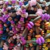 Par de Pulseras de Cuentas de Madera Unitalla Unisex