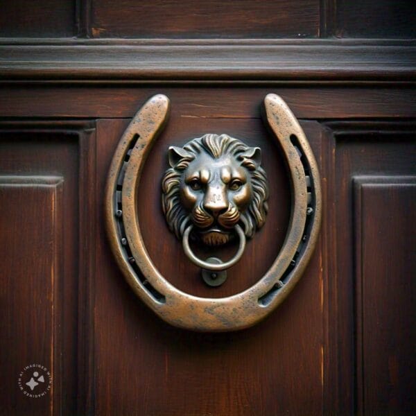 horseshoe_on_a_door Herradura Auténtica de Mis Caballos para Tu Suerte