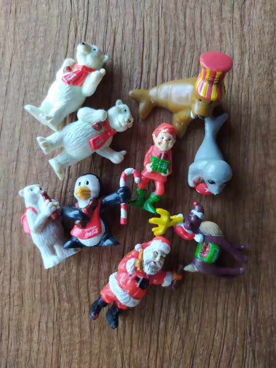 marlevick – 63 Colección de 10 Figuras de Villa Navideña de Coca Cola y El Grinch