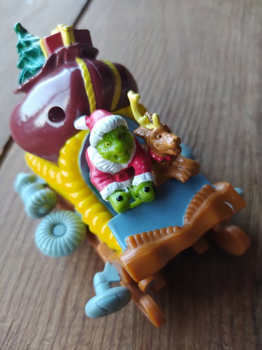 marlevick – 64 Colección de 10 Figuras de Villa Navideña de Coca Cola y El Grinch