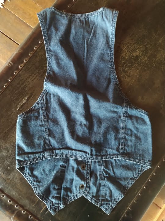 millannie – 26 Chaleco de Mezclilla Blue Asphalt para Mujer