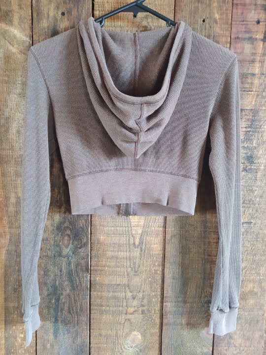 millannie – 50 Sudadera de Top Corto con Gorro Derek Heart para Mujer