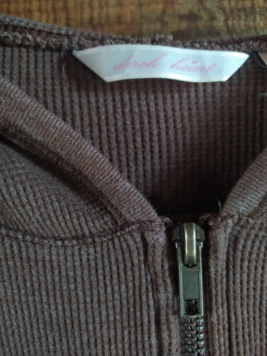 millannie – 52 Sudadera de Top Corto con Gorro Derek Heart para Mujer