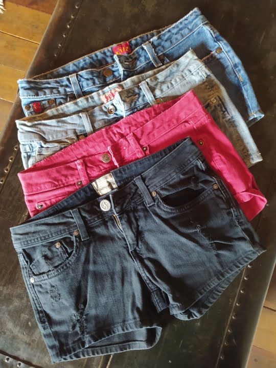 millannie – 81 Paquete de 4 Shorts de Mezclilla Talla 3 para Mujer