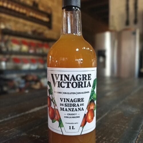 Vinagre De Sidra De Manzana Artesanal Con La Madre (1 Litro)