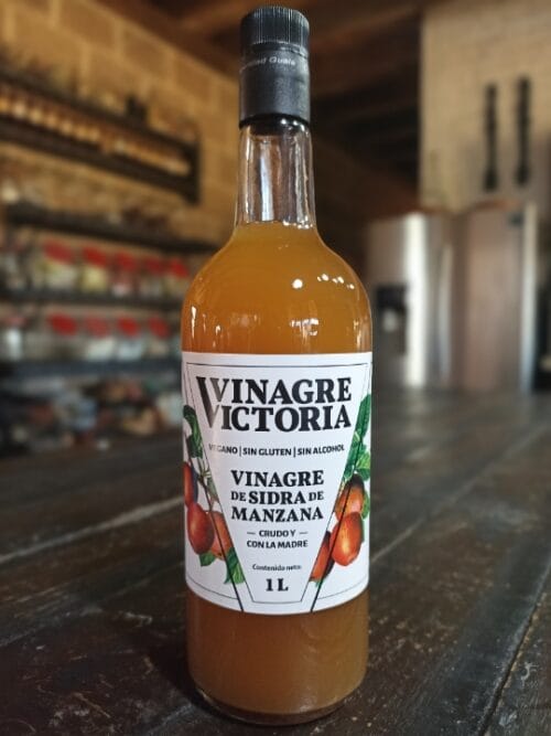 Vinagre De Sidra De Manzana Artesanal Con La Madre (1 Litro)