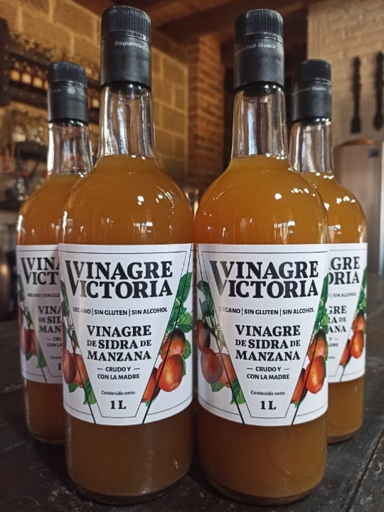 vinagrevictoria-3 Vinagre De Sidra De Manzana Artesanal Con La Madre (4 Litros)